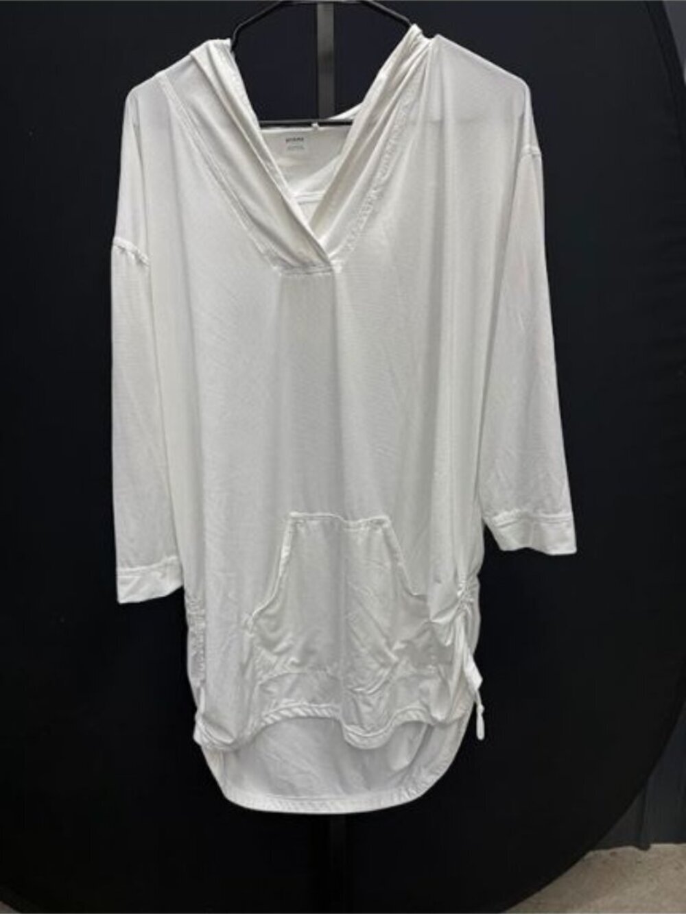 prAna Mantra Bay White Hooded Tunic Swim Cover-Up
